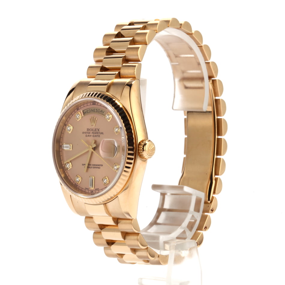 Pre-Owned Rolex 118238 President Pink Diamond Dial