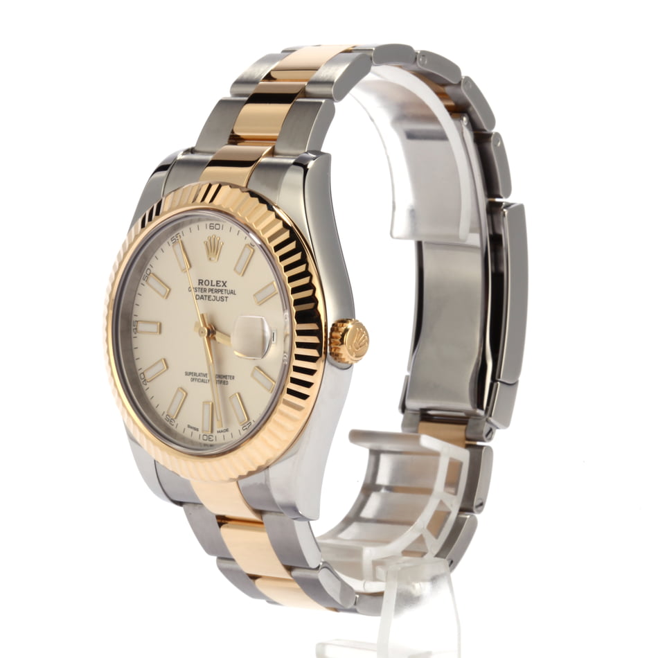 Used Rolex Datejust II Two Tone Ivory Dial 116333