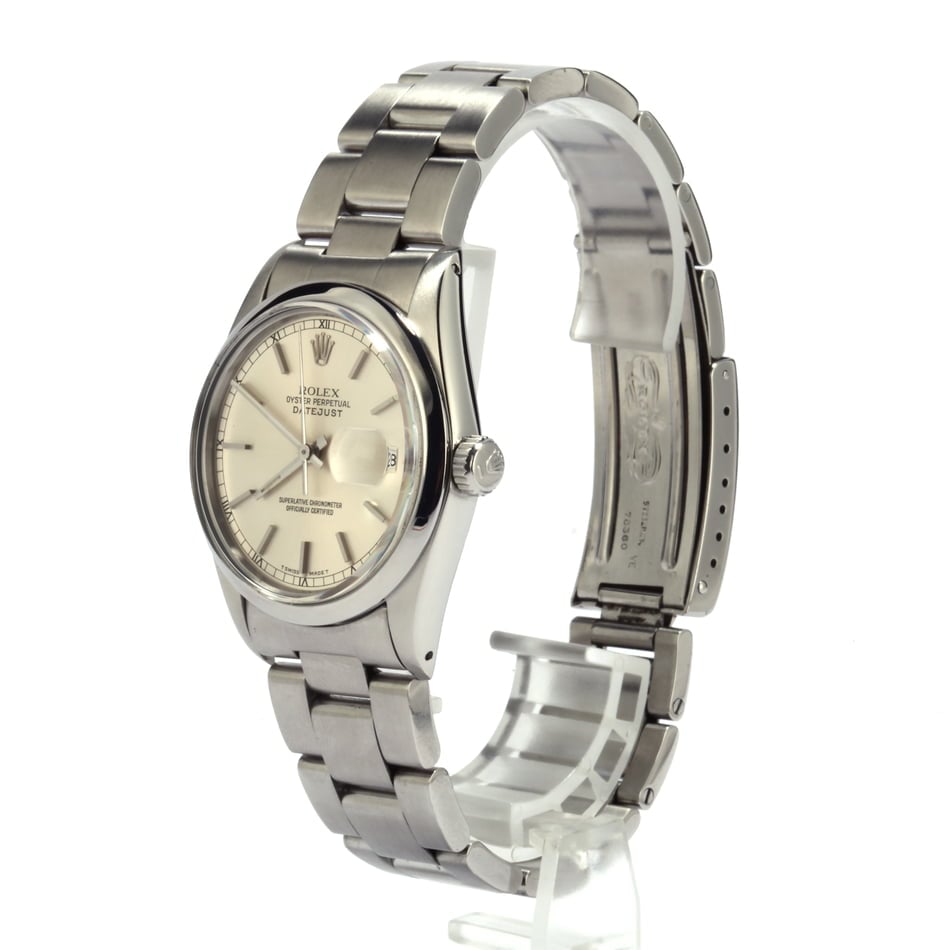 Used Rolex Datejust Stainless Steel 16000 Silver Dial