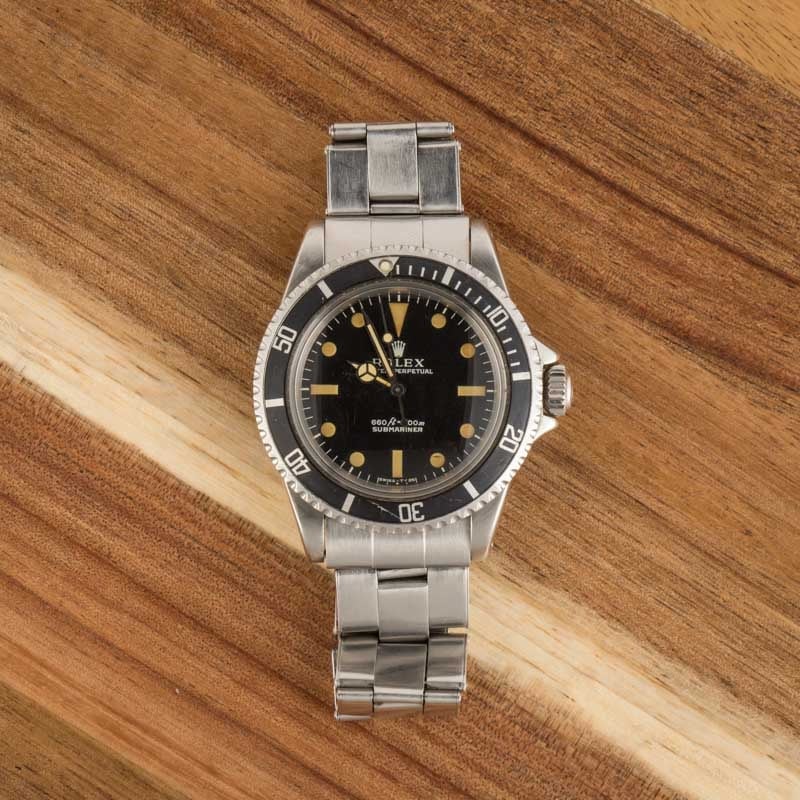 Vintage Rolex Submariner 5513 Feet First Dial