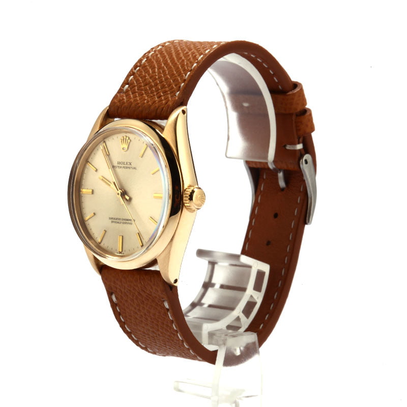 Rolex Oyster Perpetual 1002 Yellow Gold Case