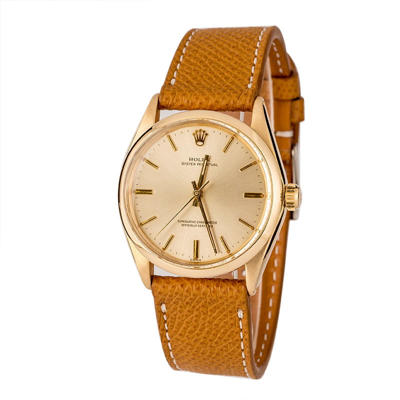 Rolex Oyster Perpetual 1002 Yellow Gold Case