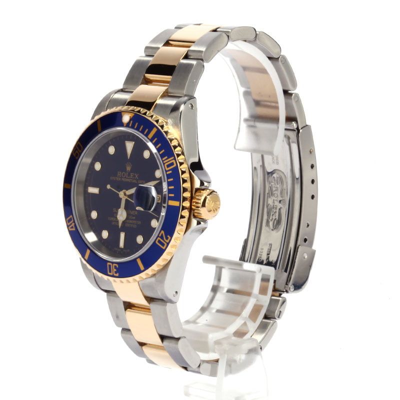 Pre-Owned Rolex Two Tone 16613 Submariner