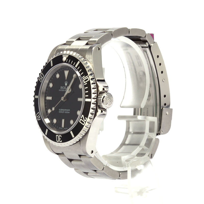 Pre-Owned 40MM Rolex Submariner 14060M Timing Bezel