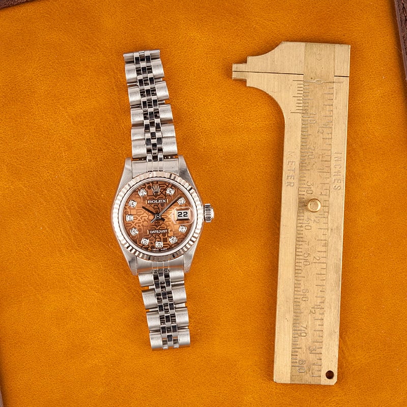 PreOwned Rolex Lady Datejust 79174 Salmon Diamond Jubilee Dial