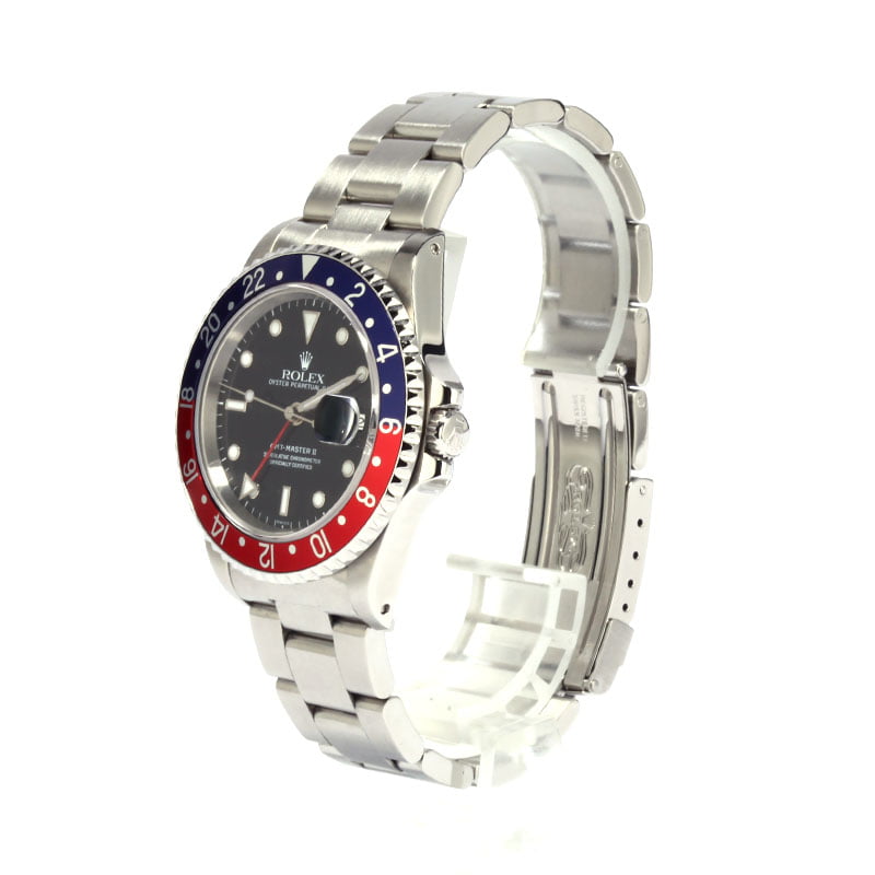 Used Rolex GMT-Master 16710 Red and Blue Pepsi Bezel