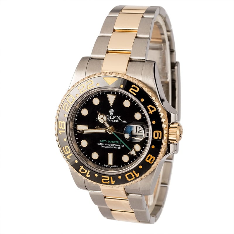 Rolex GMT Master II Two Tone 116713 Black