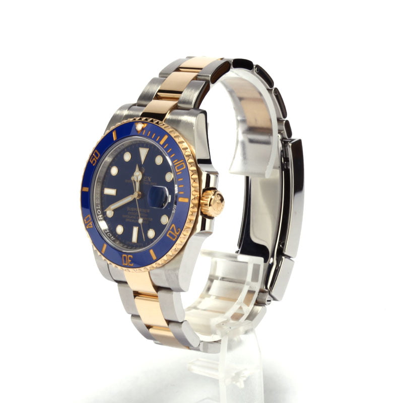 Rolex Blue Submariner 116613 Steel and Gold