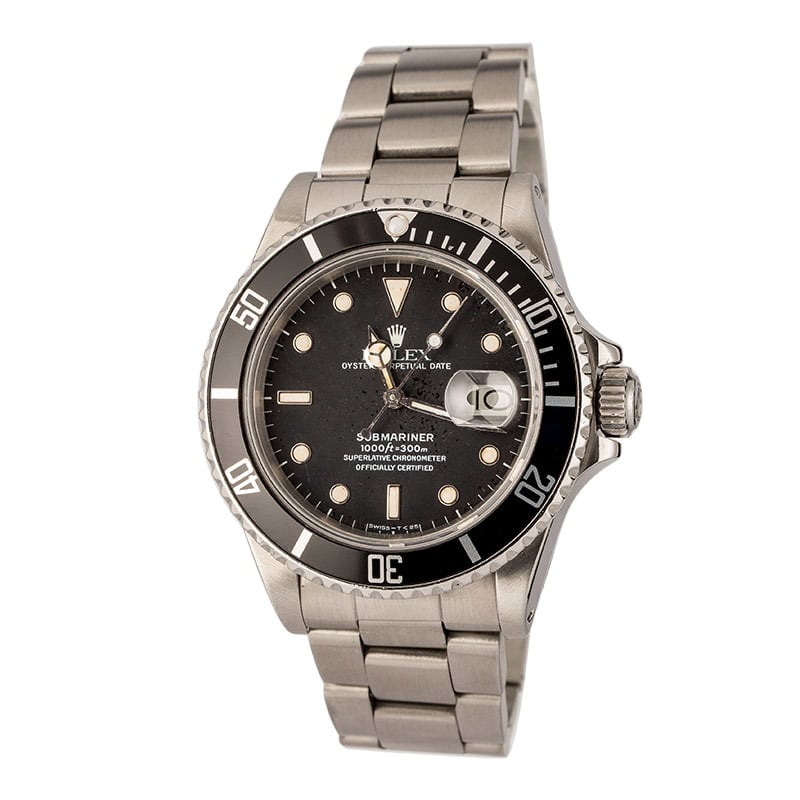 Rolex Submariner 16800 Steel Oyster Black Dial