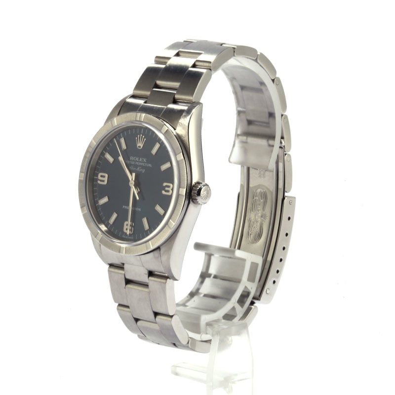 Pre-Owned Rolex Air-King 14010 Blue Dial
