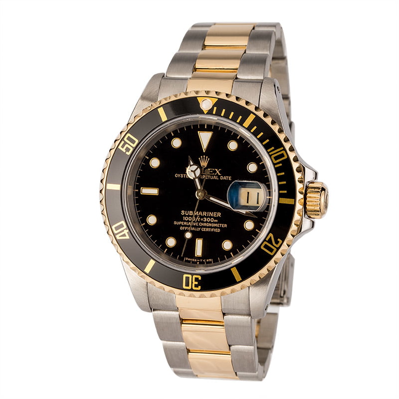 Pre-Owned 40MM Rolex Submariner 16613 Luminous Dial