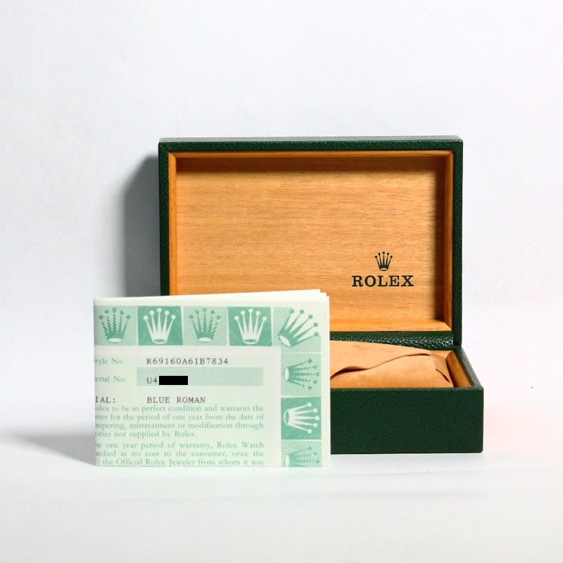 Pre-Owned Rolex Ladies Date 69160 Blue Roman Dial