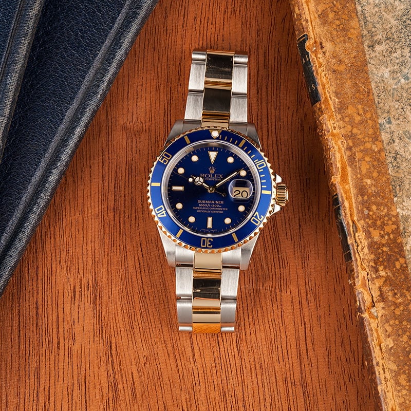 Rolex Submariner 16803 Blue 100% Authentic