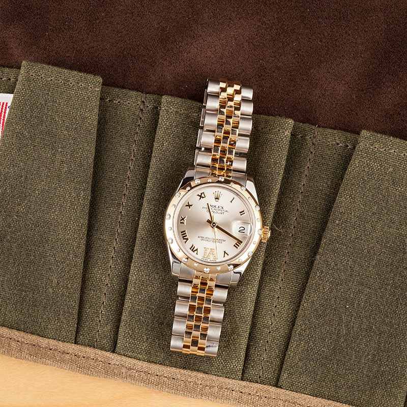 Pre-Owned Rolex Mid-size Datejust 178343 Diamond Bezel