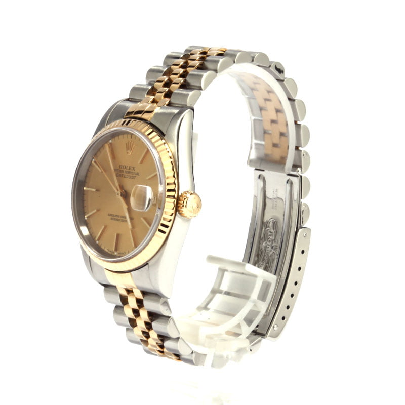 Pre-Owned Rolex Datejust 16233 Champagne Dial 36MM