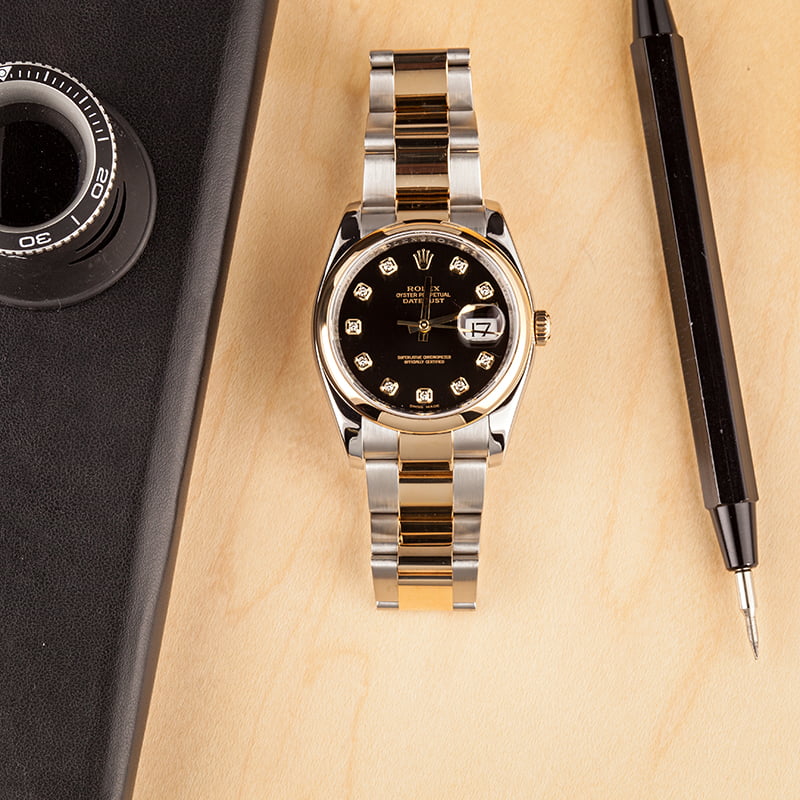 Pre-Owned Rolex Mens Datejust 116203 Diamond Markers