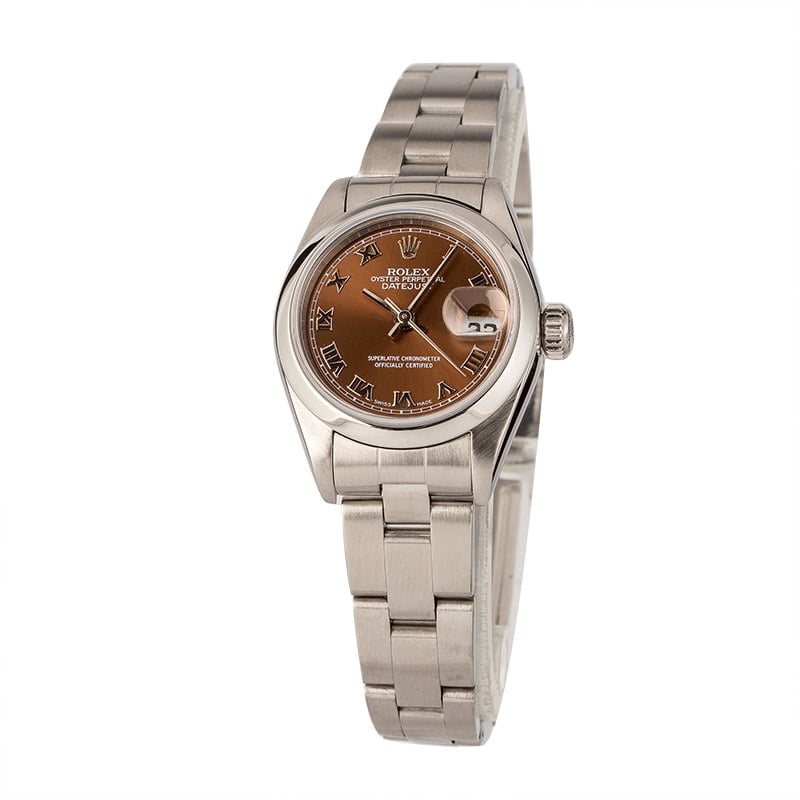 Rolex Lady-Datejust 79160 Brown Roman Dial