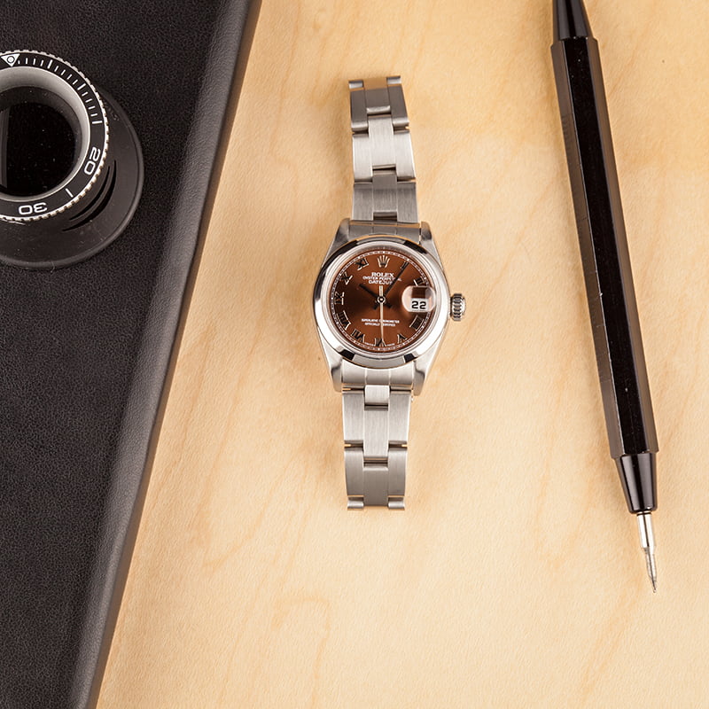 Rolex Lady-Datejust 79160 Brown Roman Dial