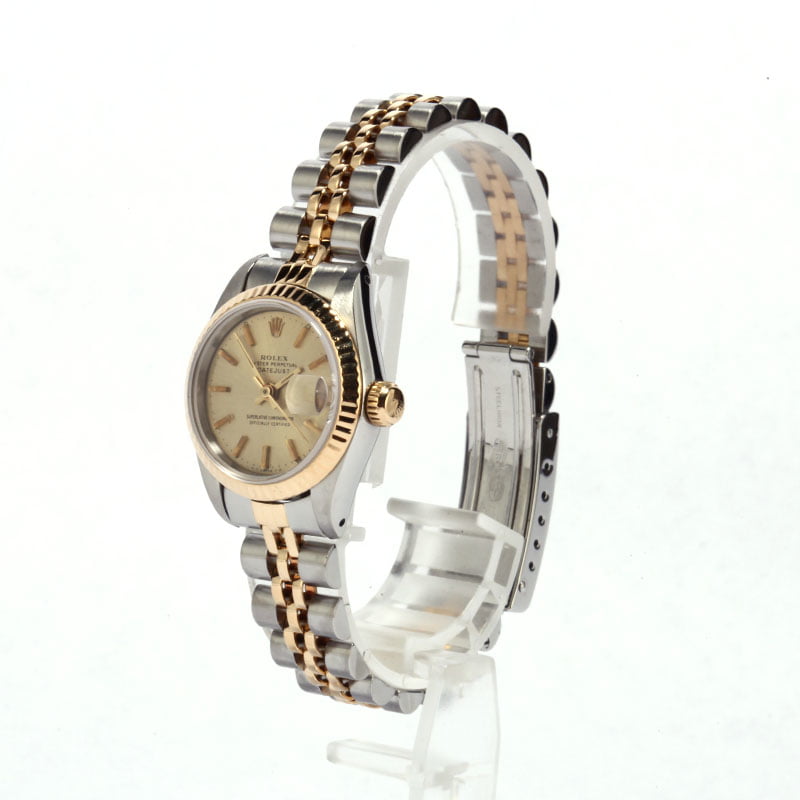 Pre-Owned Rolex Ladies Datejust 69173 Champagne