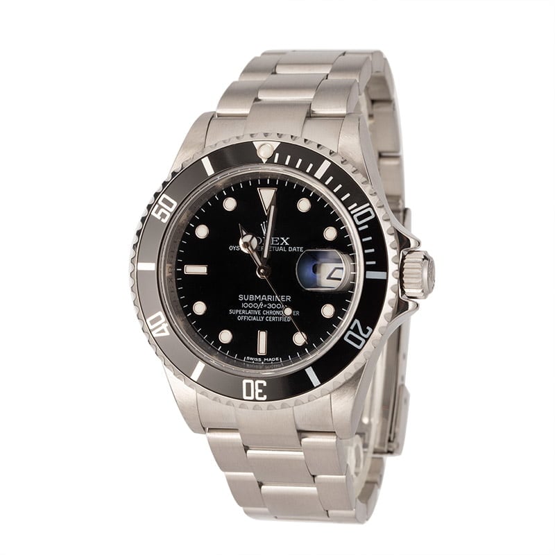 Rolex Submariner 16610 Serial Engraved Rehaut