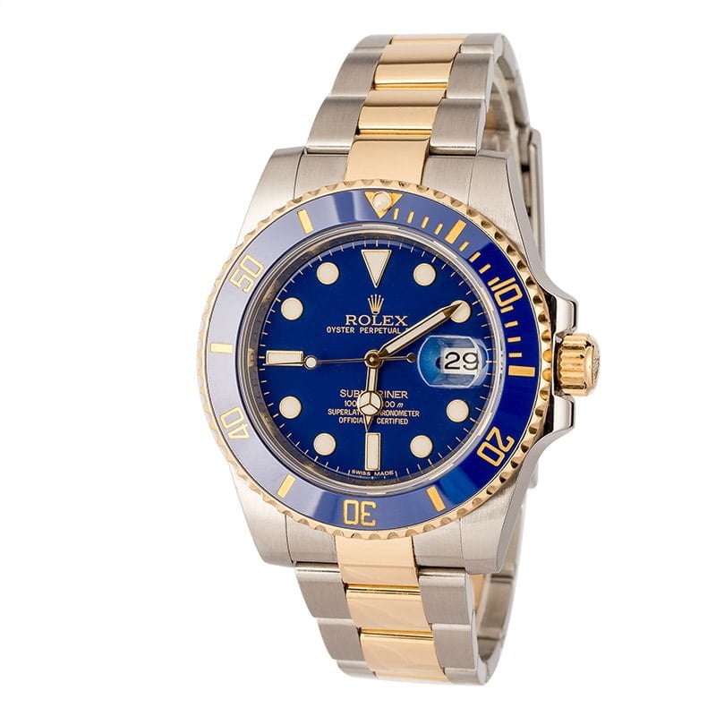 Rolex Submariner 116613 Steel and Gold Blue