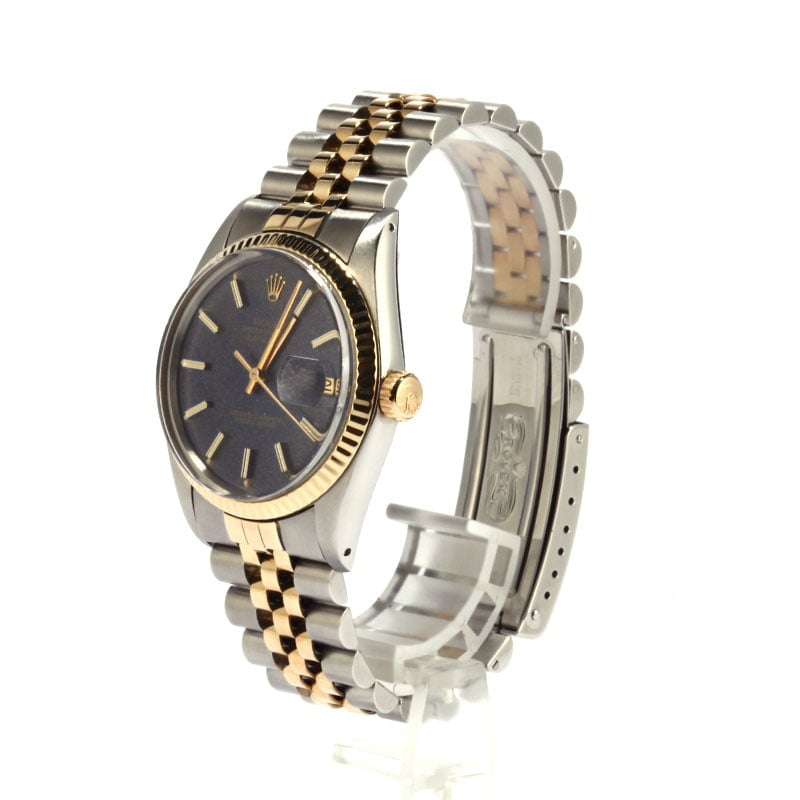 Pre-Owned Rolex Datejust 16013 Blue Index Dial