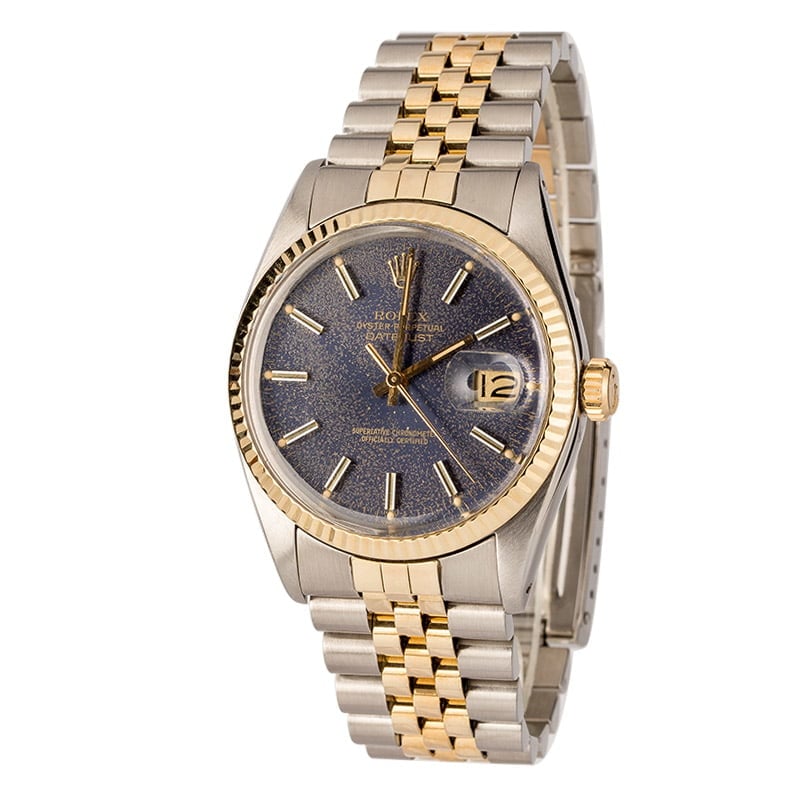 Pre-Owned Rolex Datejust 16013 Blue Index Dial