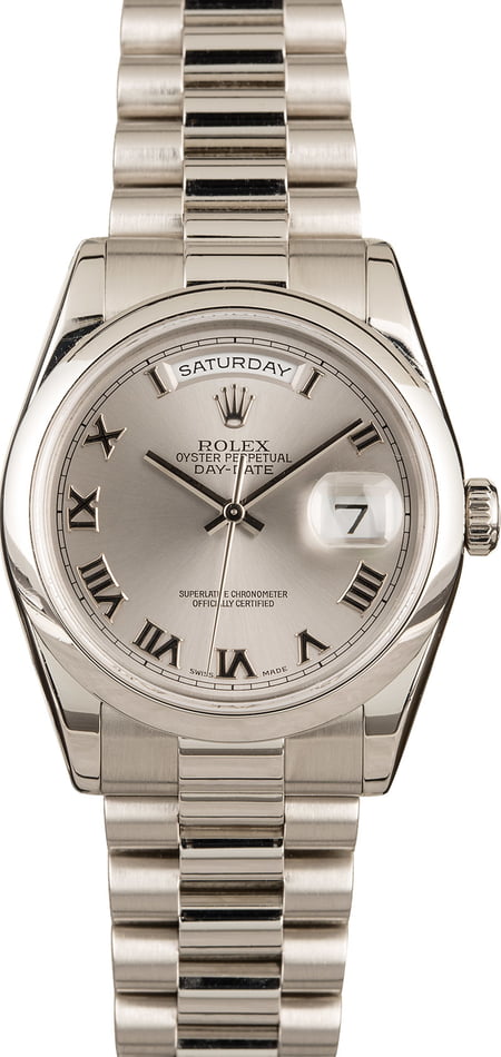 Rolex Platinum President 118206 Save $1 