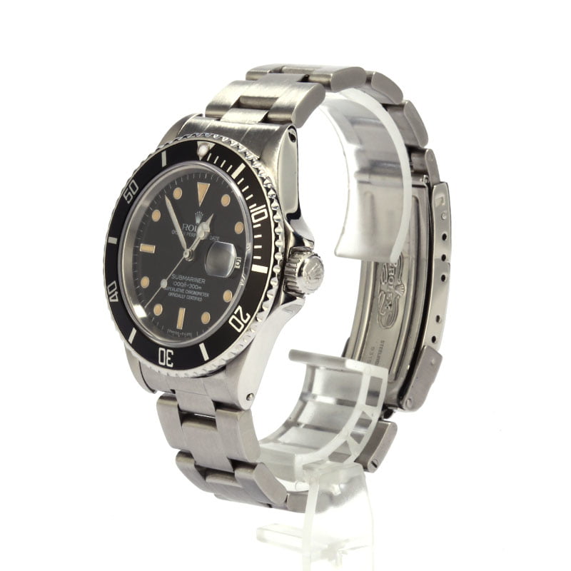 Pre-Owned 40MM Rolex Submariner 16800 Steel