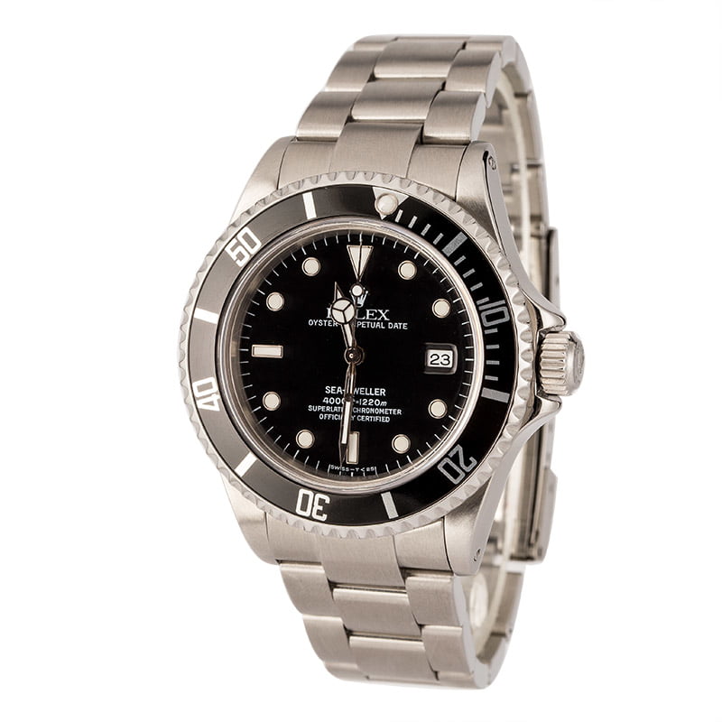 Pre-Owned Rolex Sea-Dweller 16600 Black Dial 40MM