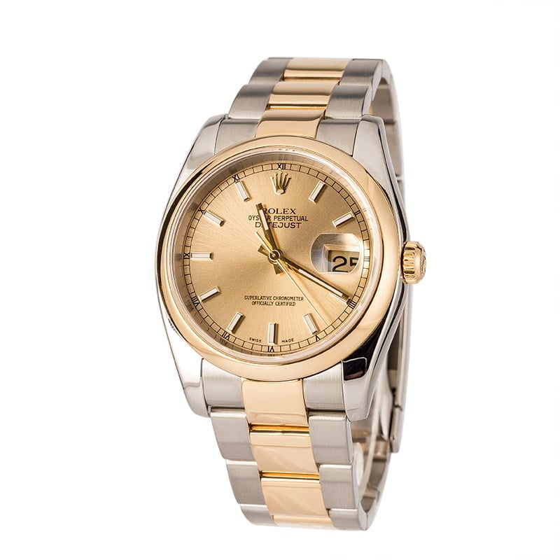 Pre-Owned Rolex Datejust 116203 Champagne Index
