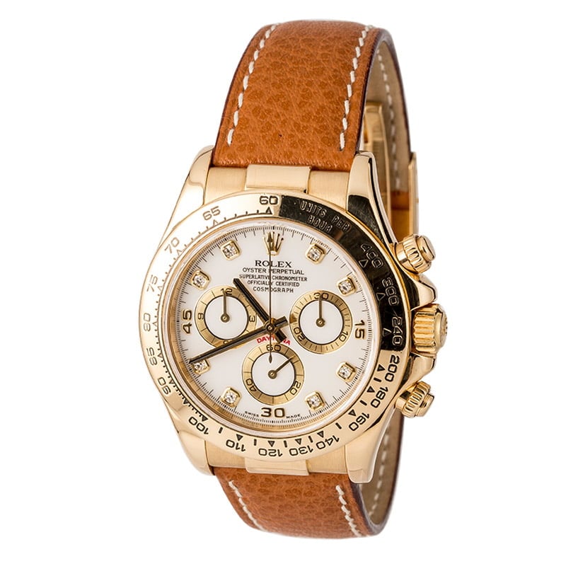 Rolex Daytona Yellow Gold Leather 116518