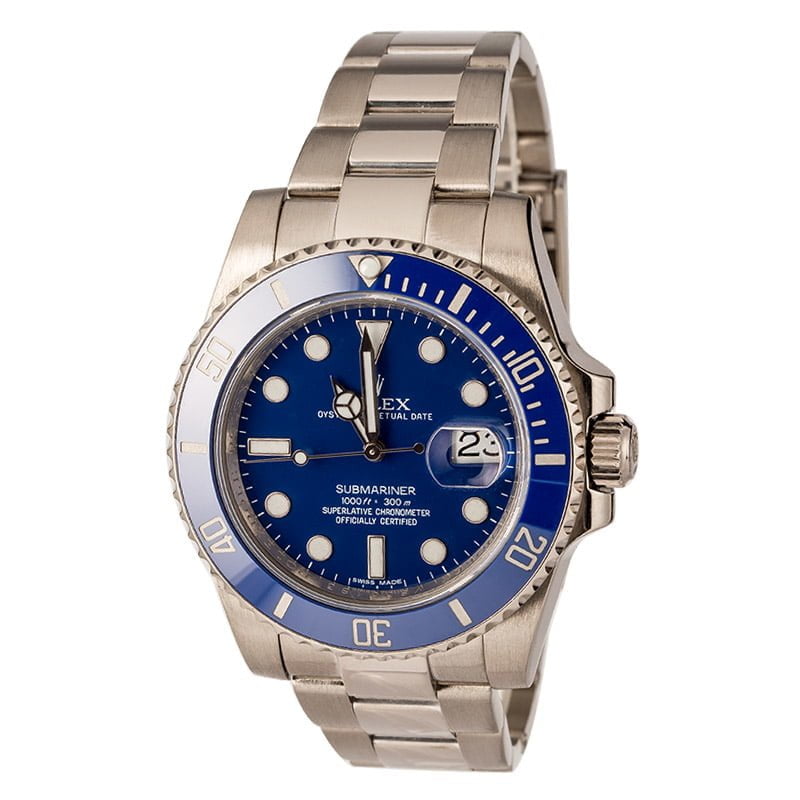 Rolex Submariner Anniversary White Gold 116619