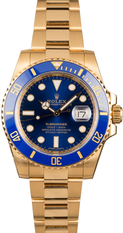 Pre-Owned Rolex Submariner 116618 Blue Dial