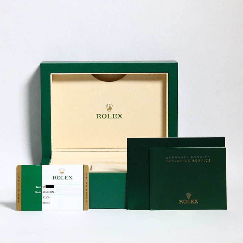 Black Men's Rolex Submariner 116610LN