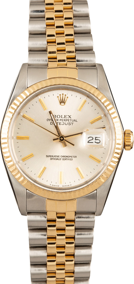 Pre-Owned Rolex Datejust 16013 Two Tone Watch