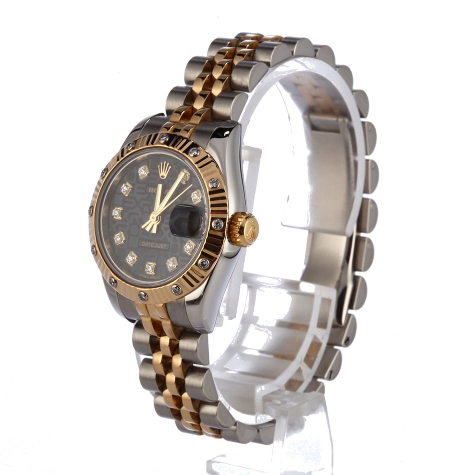 Rolex Lady Datejust 179313 Blue Jubilee Diamond Dial