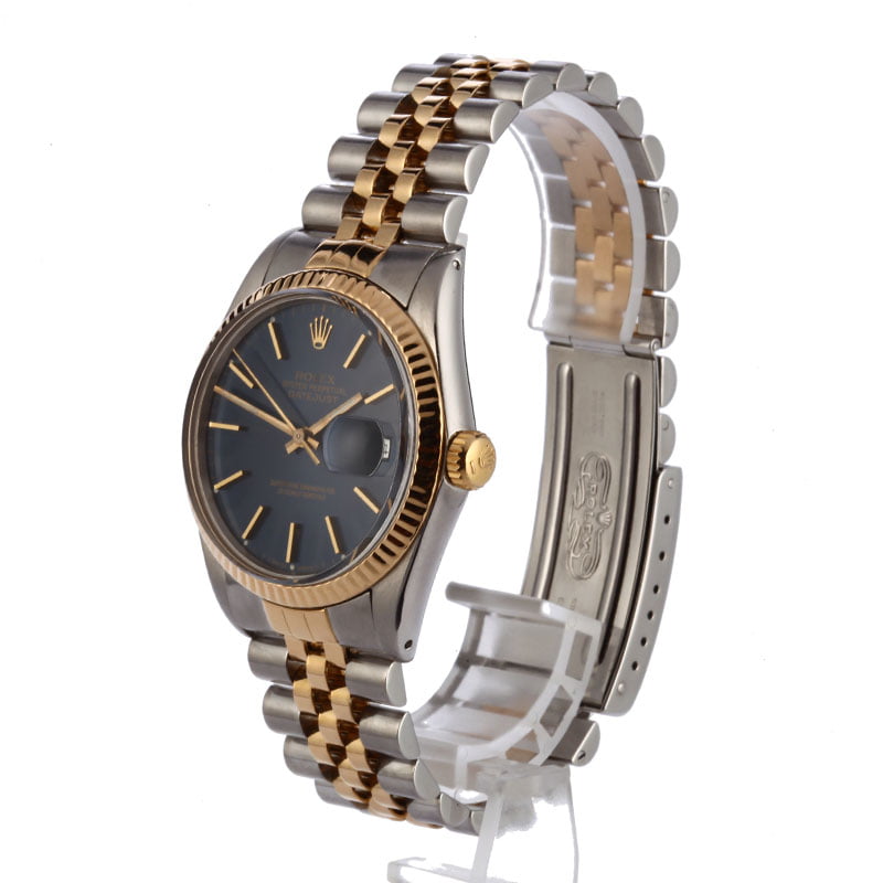 Rolex Datejust 16013 Blue Dial Certified Pre-Owned
