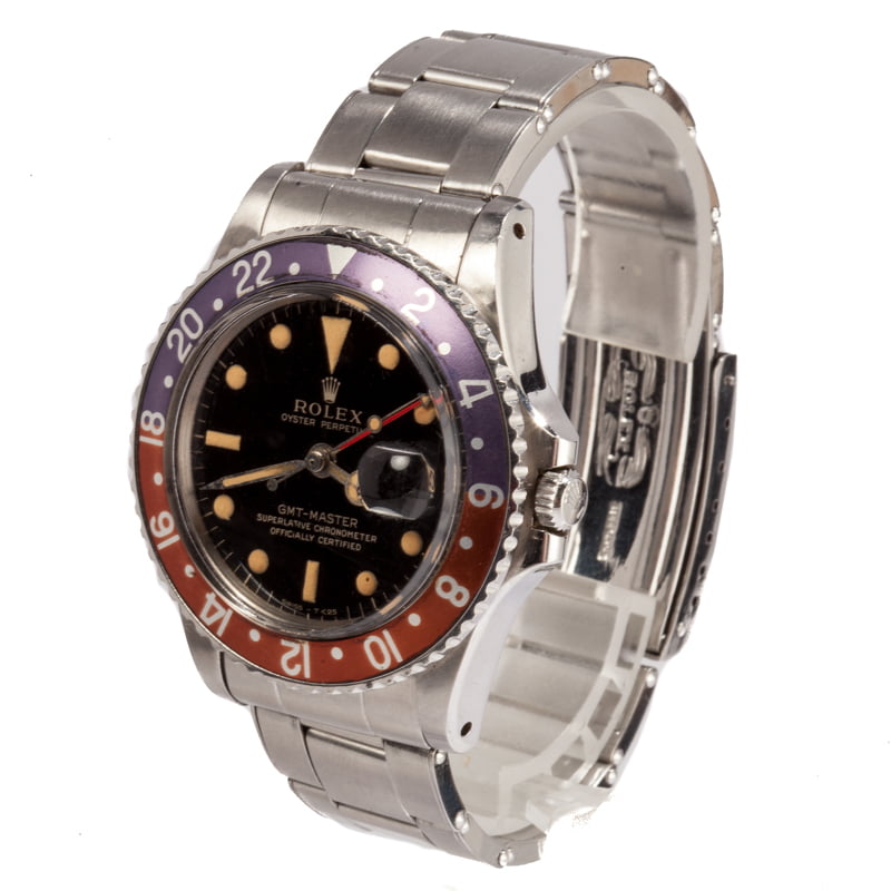 Vintage Rolex GMT 1675 with Pepsi Bezel