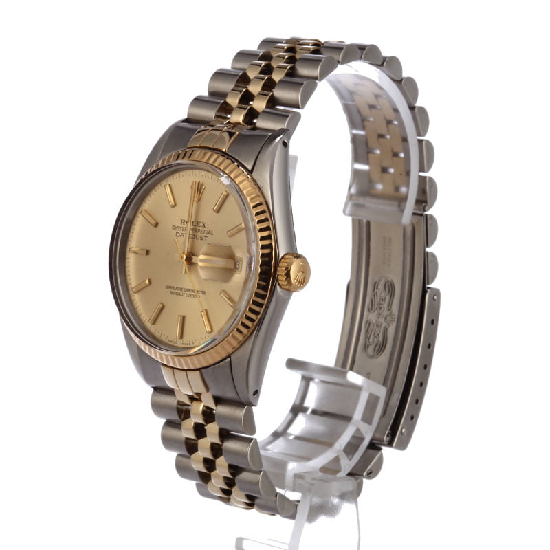 135028 x-1 Pre-Owned Rolex Datejust 16013 Two Tone