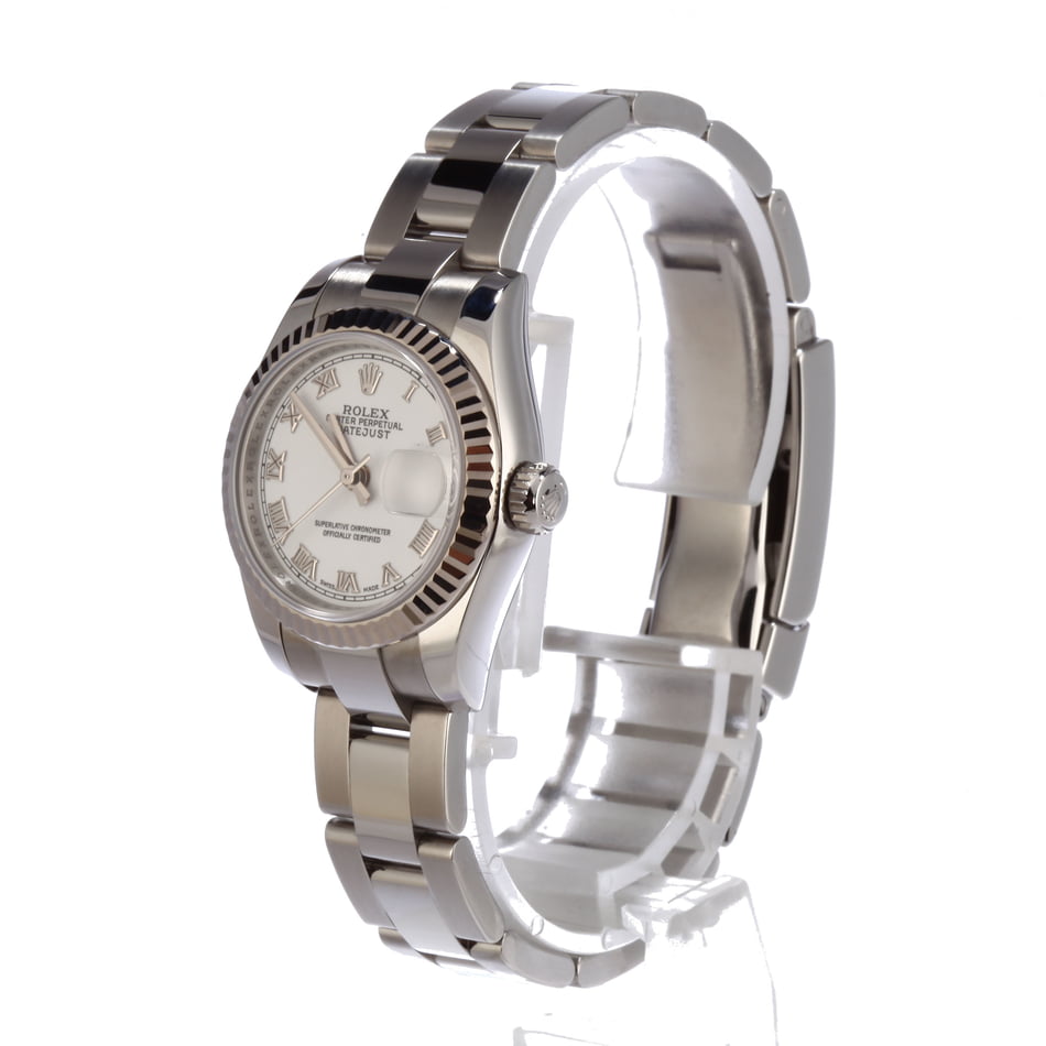 Used Rolex Datejust 179174 White Roman