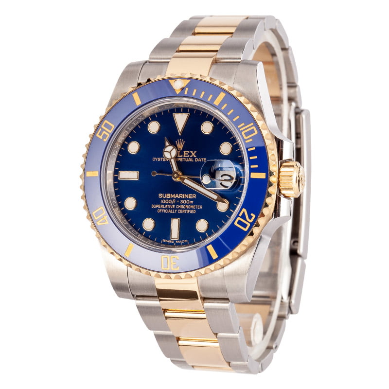 New Rolex Submariner 116613 Two Tone Ceramic Bezel