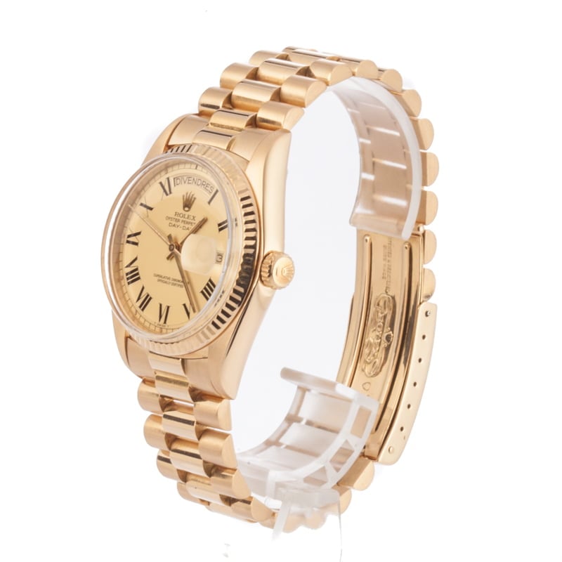 Authentic Rolex President 1803 Yellow Gold