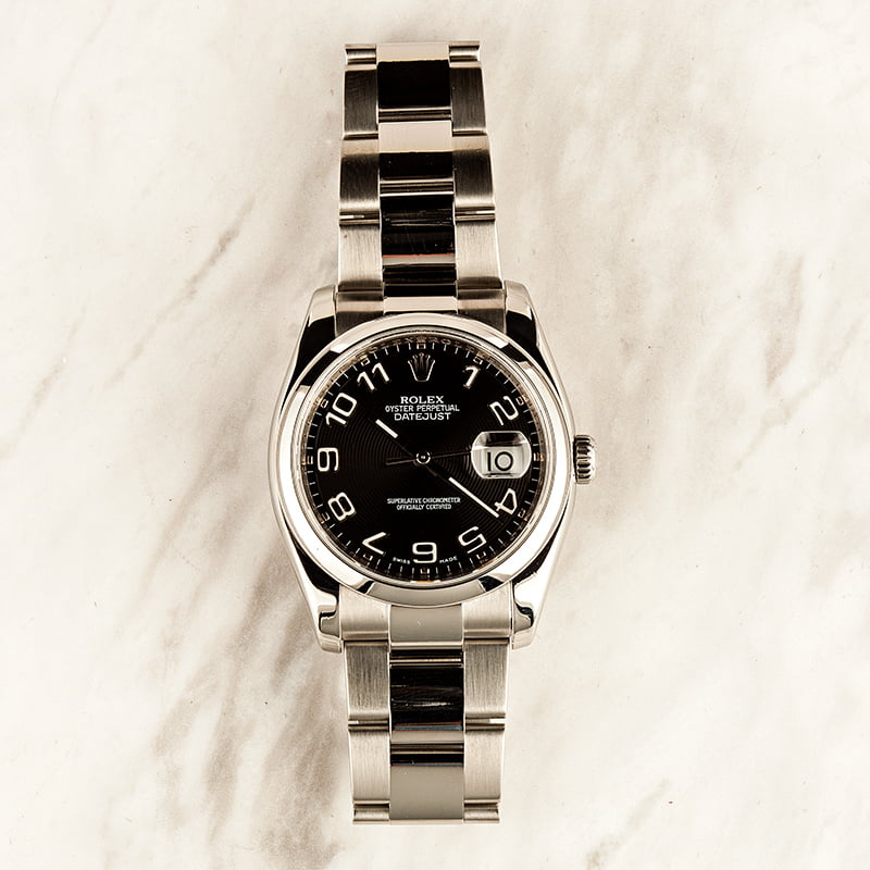 Rolex Datejust 116200 Black Concentric