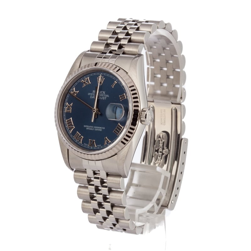 Datejust Rolex 16234 Steel Jubilee Blue Dial