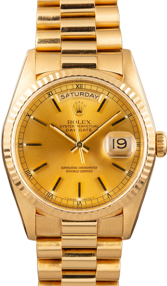 18k presidential rolex price