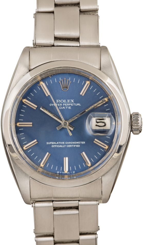 Rolex Oyster Perpetual Date 1500 Blue Dial