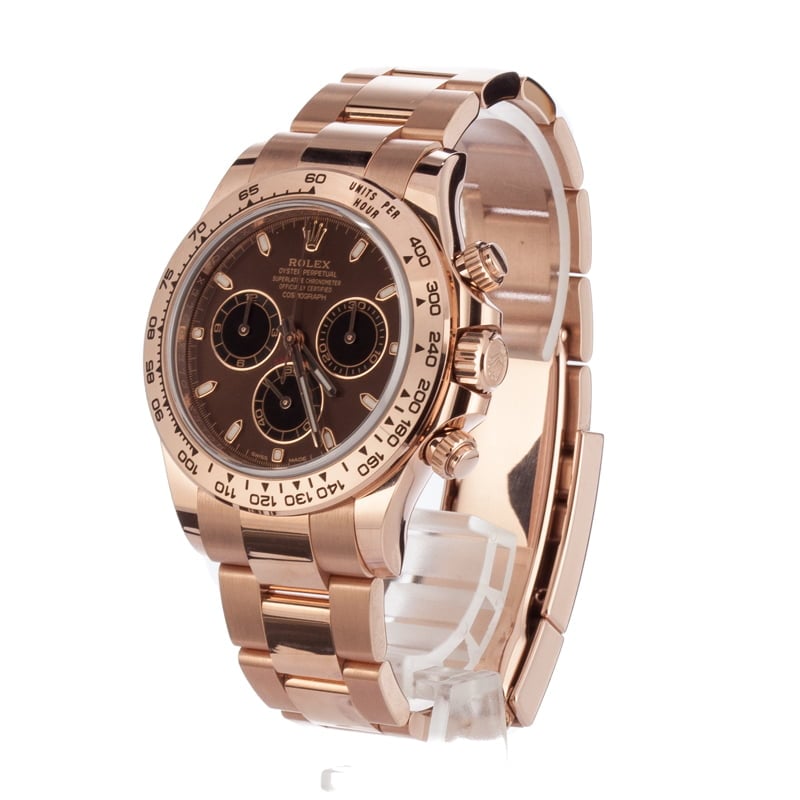 Rolex Daytona Rose Gold 116505 Chocolate Dial