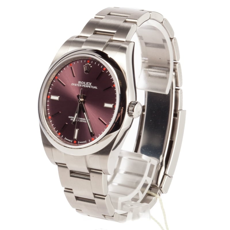 Rolex Oyster Perpetual 39 114300 Red Grape