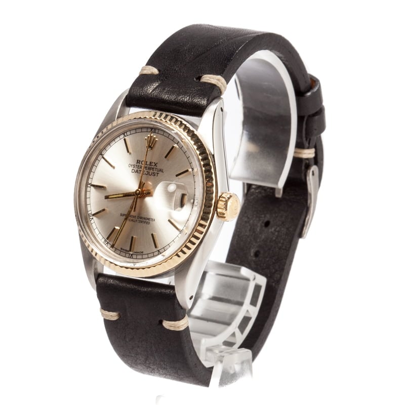 Rolex Two-Tone Datejust 16013 Leather